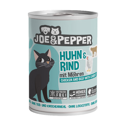 Joe &amp; Pepper Cat kuřecí a hovězí maso s mrkví