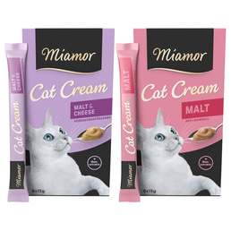 Miamor Cat Snack Cream, variace chutí, 2 × 6 × 15 g