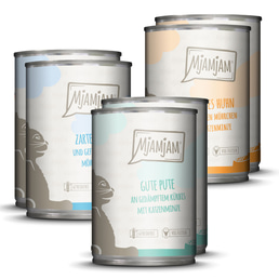 MjAMjAM Mixpaket II zvěřina a králík, krůta, kachna a drůbež 6 × 400 g