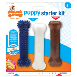 Nylabone Puppy žvýkací kost pro štěňata základní sada s kuřecí příchutí