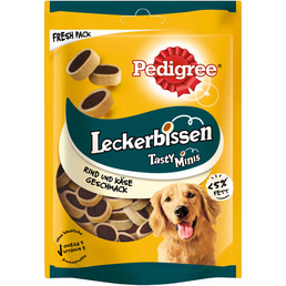 Pedigree Leckerbissen Mini-Happen se sýrem a hovězím masem, 140 g