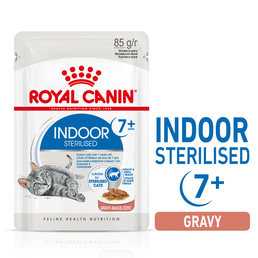 ROYAL CANIN INDOOR 7+ Sterilised v omáčce, kapsičky pro domácí kočky od 7 let
