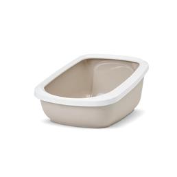 SAVIC kočičí toaleta Aseo Jumbo bílá / moka