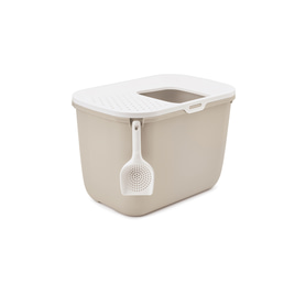 SAVIC kočičí toaleta Hop In bílá / mokka