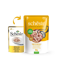 Schesir Cat Complete tuňák s kuřetem v želé