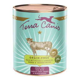 Terra Canis bez obilovin, telecí maso s kořenovou petrželí, mangem a černým rybízem