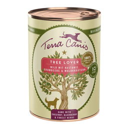 Terra Canis Tree Lover zvěřina s jedlými kaštany, ostružinami a lesními bylinami