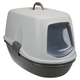 Trixie toaleta pro kočky Berto Top, s oddělovacím systémem, 39 × 42 × 59 cm, taupe / taupe / světlá taupe