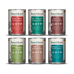 Venandi Animal – zkušební balení III 1× kuřecí, 1× kachna, 1× hovězí, 1× koňské maso, 1× telecí, 1× krocan