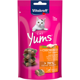 Vitakraft Cat Yums kuřecí maso a kočičí tráva