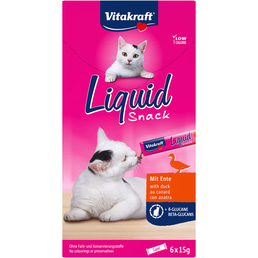 Vitakraft Cat liquid Snack kachna a betaglukany