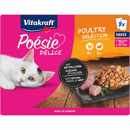 Vitakraft Poésie Délice Poultry Selection, 8 × 85 g