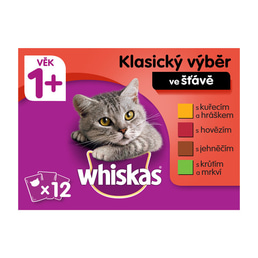 Whiskas kapsičky klasický výběr se zeleninou ve šťávě