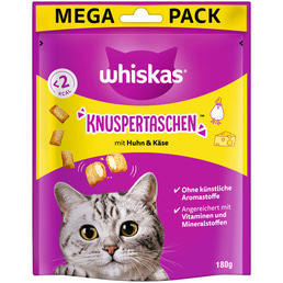 Whiskas křupavé polštářky, kuřecí maso se sýrem