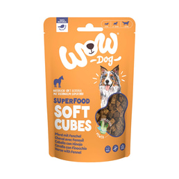 WOW SUPERFOOD Soft Cubes koňské maso s fenyklem 150 g
