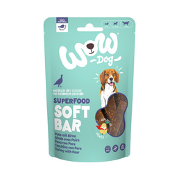 WOW SUPERFOOD Soft Bar krůtí maso s hruškou 150 g