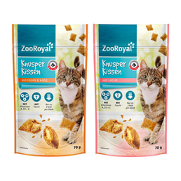 ZooRoyal křupavé polštářky kombinované balení 4 × 70 g