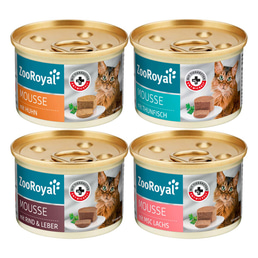 ZooRoyal Mousse Mixbalíček Ryba, Hovězí &amp; Kuře 24x85g