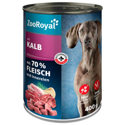 ZooRoyal krmivo pro psy v konzervě s telecím masem