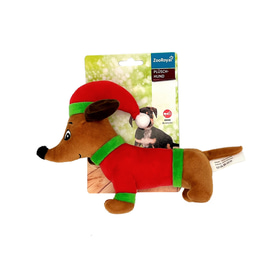 ZooRoyal plyšová hračka jezevčík XMAS 18 x 16 cm