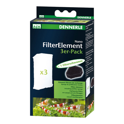 Dennerle náhradní filtrační prvky pro rohový filtr, balení 3 ks