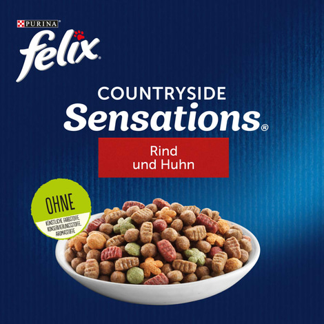 Felix Countryside Sensations s hovězím masem, kuřecím masem a zeleninou