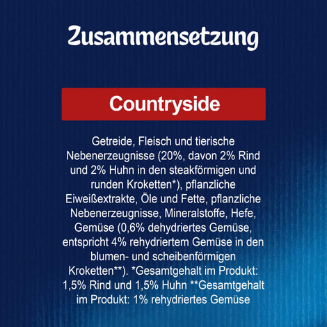 Felix Countryside Sensations s hovězím masem, kuřecím masem a zeleninou