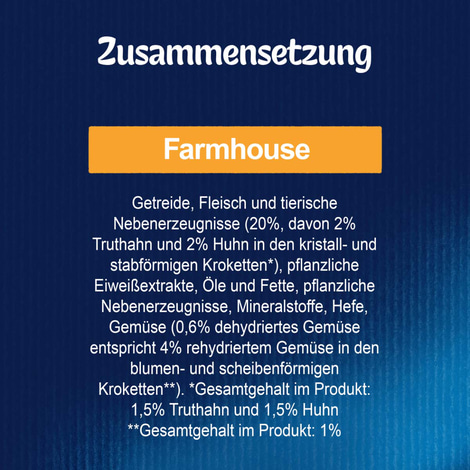 Felix Farmhouse Sensations s kuřecím a krůtím masem a zeleninou