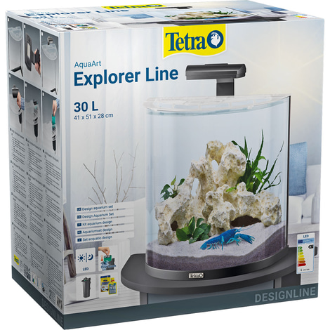 Tetra AquaArt Explorer Line Halfmoon kompletní sada 30 l