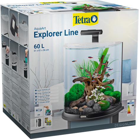 Tetra AquaArt Explorer Line Halfmoon kompletní sada 60 l