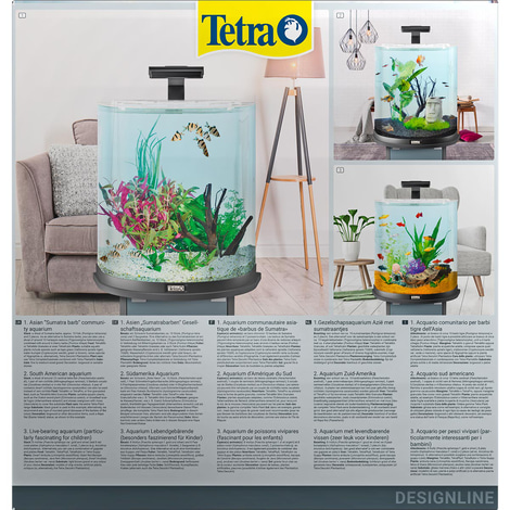 Tetra AquaArt Explorer Line Halfmoon kompletní sada 60 l