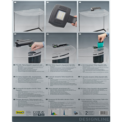 Tetra AquaArt Explorer Line Halfmoon kompletní sada 60 l