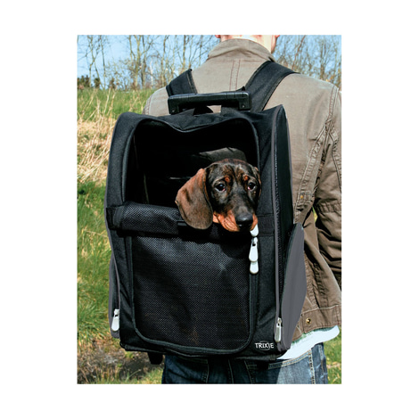 TRIXIE Tbag vozík na kolečkách 32 × 45 × 25 cm z nylonu, černá