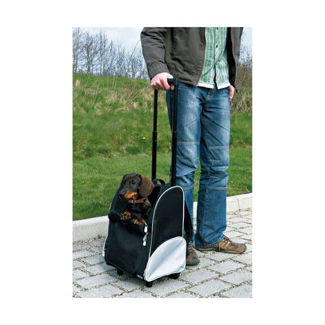 TRIXIE Tbag vozík na kolečkách 32 × 45 × 25 cm z nylonu, černá