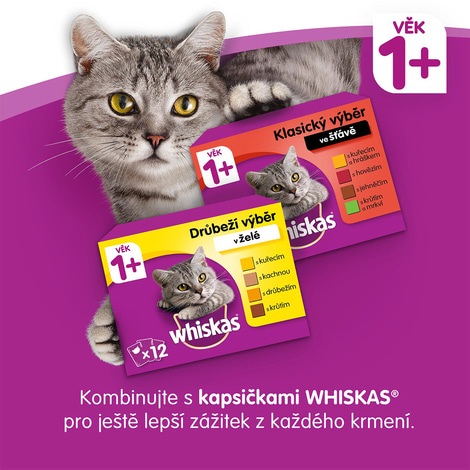 Whiskas granule s tuňákem pro dospělé kočky