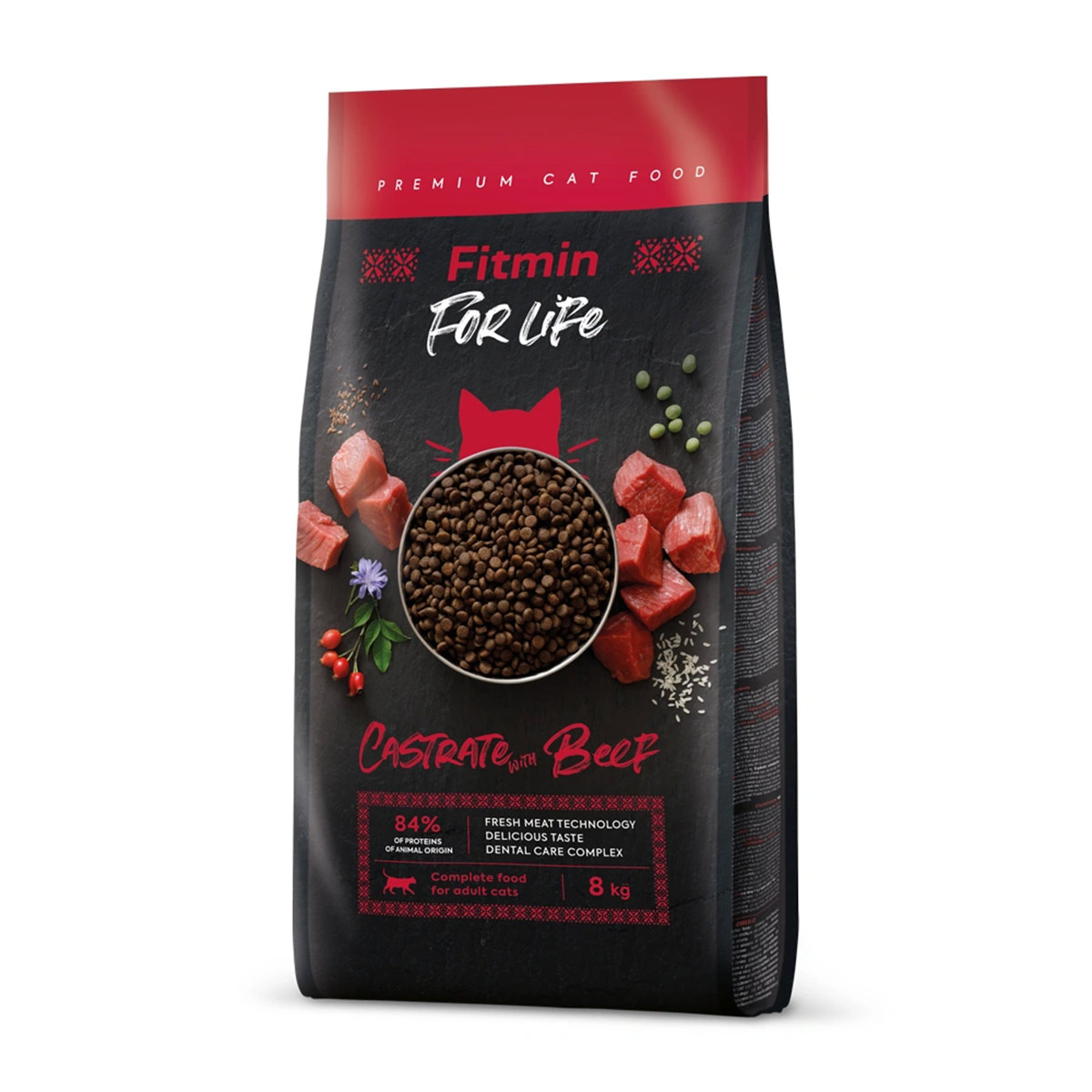 Fitmin For Life Cat Castrate Beef 8kg