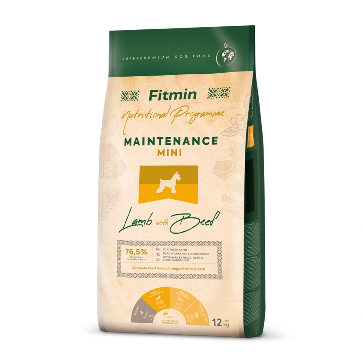 Fitmin Dog Mini Maintenance Lamb  &amp; Beef 12kg