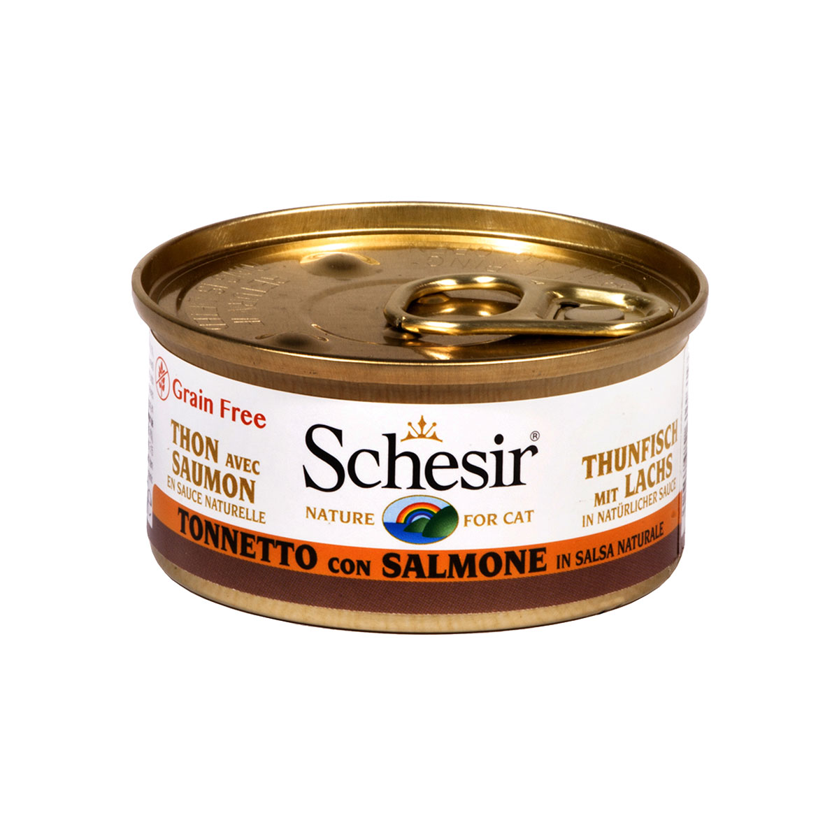 Schesir Cat Natural Sauce tuňák a losos