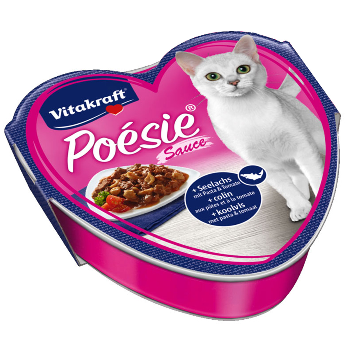Vitakraft Poésie omáčka s treskou tmavou a rajčaty