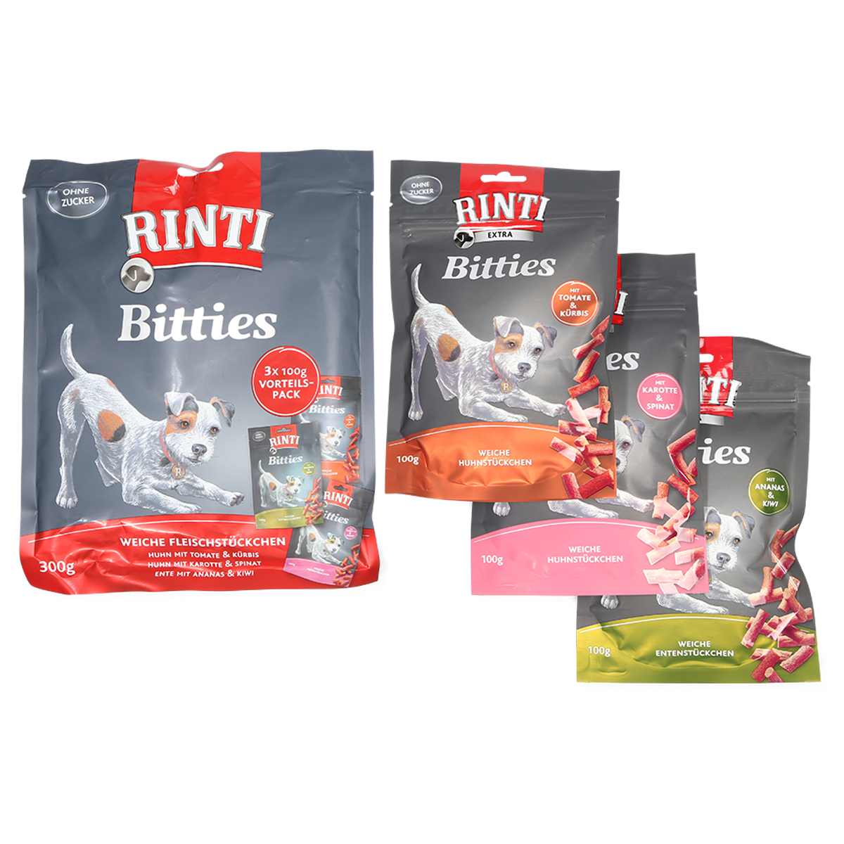 Rinti Bitties multipack, 3 x 100 g