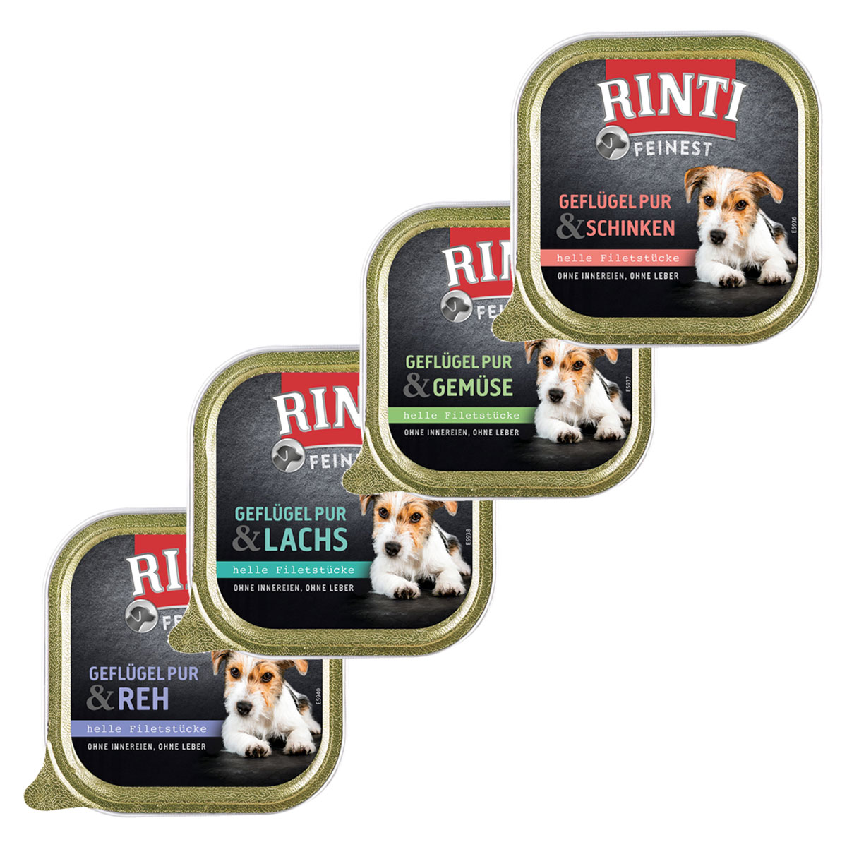 Rinti Feinest směs čisté drůbeže se 4 druhy, 11× 150 g