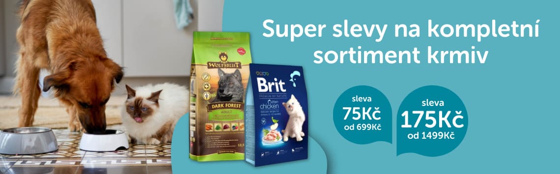 Sleva až 175 Kč na krmivo