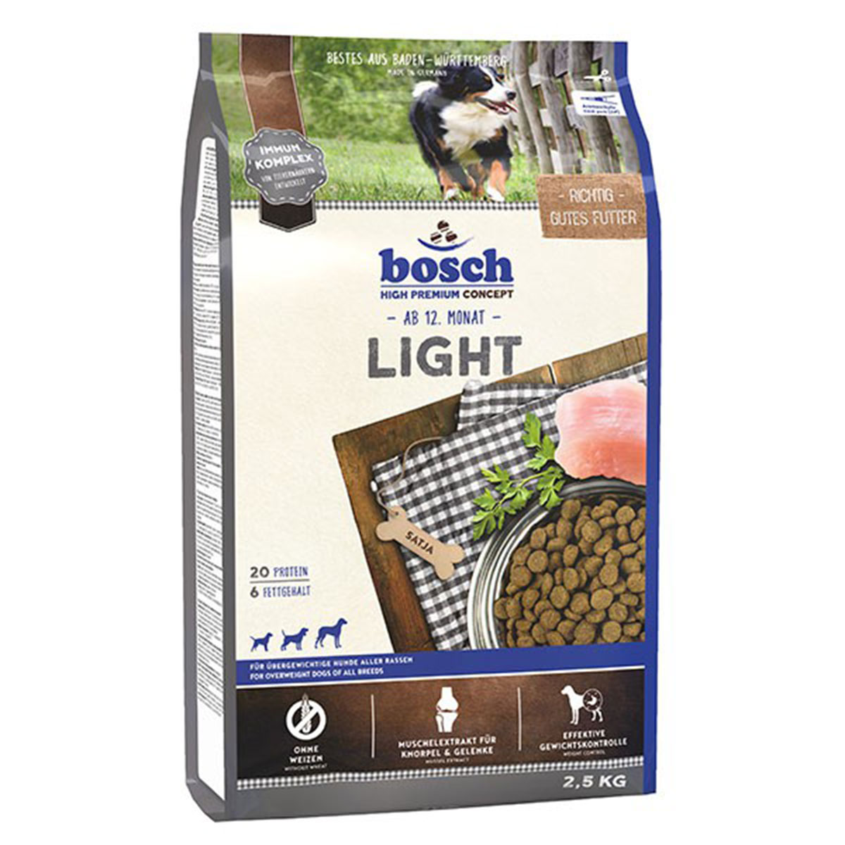 Bosch Hundefutter Light 2 5kg
