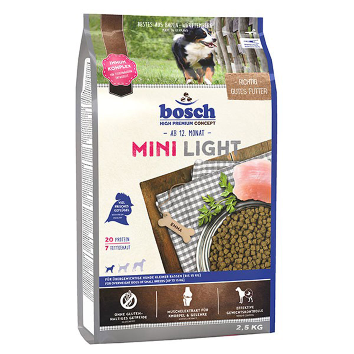 Bosch Hundefutter Mini Light 2 5kg