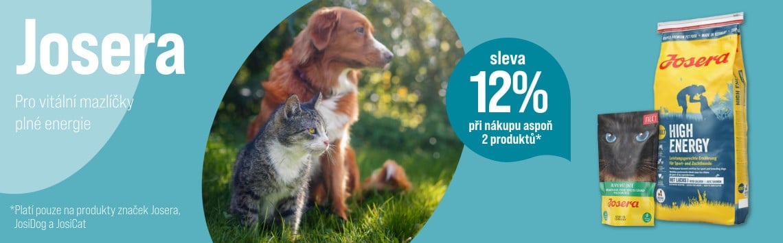 12% sleva na krmivo Josera