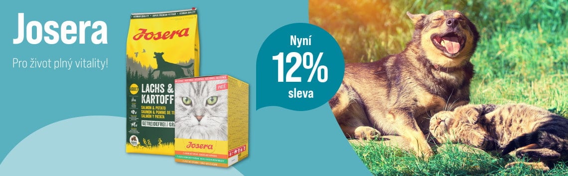 12% sleva na krmivo Josera