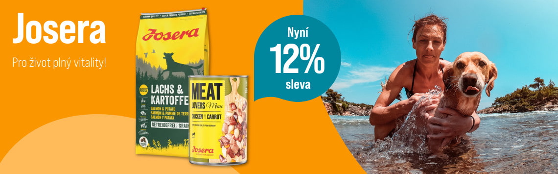 12% sleva na krmivo Josera