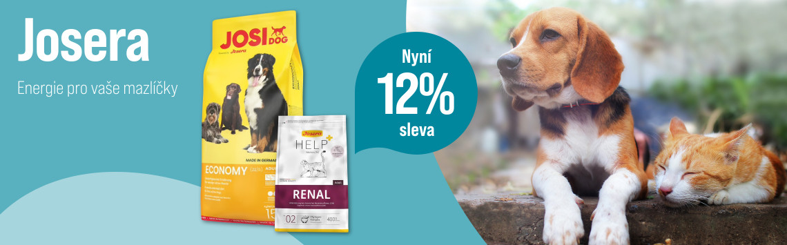 12% sleva na krmivo Josera
