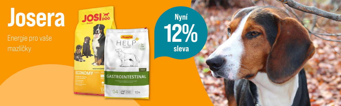 12% sleva na krmivo Josera
