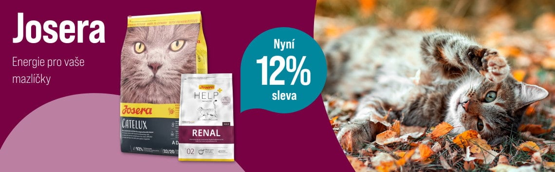 12% sleva na krmivo Josera